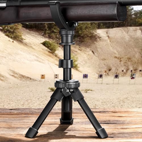 CVLIFE Shooting Rest Tripod 7.5-15 Inch with 360° V-Yoke for Rifles