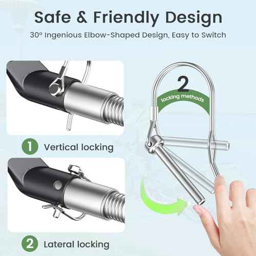Bike Trailer Hitch, Soliwo Bicycle Trailer Hitch Coupler for Schwinn, Instep Bike Trailer, Bike Trailer Adapter Attachment for Kids, Pet Bicyle, Cargo Bike Trailer, etc