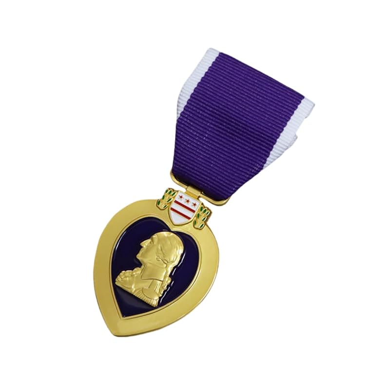 Purple Heart Medal Replica for Display – Honor & Respect Jewelry Decoration