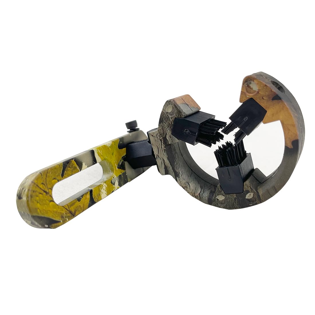 - QI HUO JU - Archery Arrow Rest Capture Brush Whisker Biscuit Arrow Rest for Compound Bow/Recurve Bow Hunting Targeting Right & Left Hand (Camo)