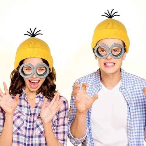 2 Pack Halloween Goggles for Adult Kids, Goggles Glasses Costume Accessories for Men Women Cosplay Party Set