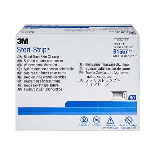 Steri-Strip Closure Flexible Skin Strip .5 x 4 Sterile B1557, 50 Ct