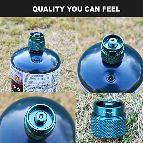 Portable Camping Propane Stove with Gas Adapter - 10,000 BTU Single Burner, Full Set with Carrying Case