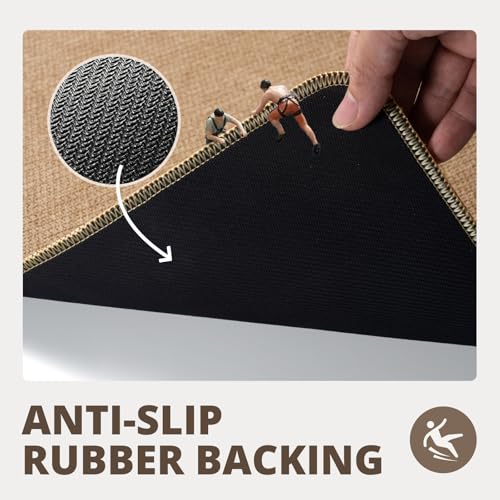 2-Piece Bathroom Rug Set Absorbent Non-Slip Quick Dry Low Pile Floor Mats