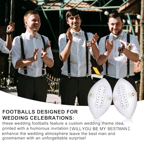 1 pcs Groomsmen Football Gift - Wedding Proposal Keepsake for Best Men, Team Favor