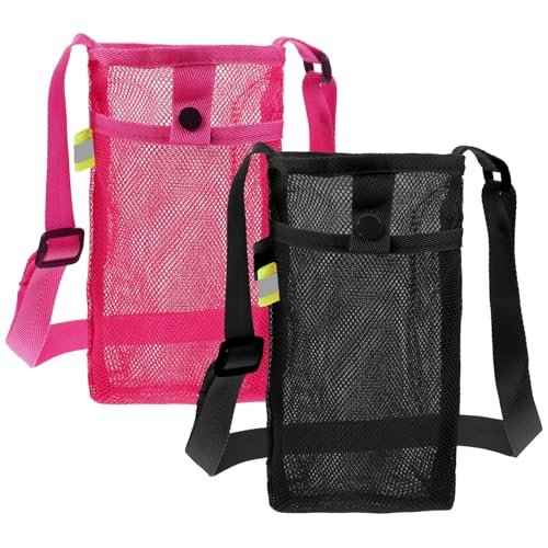 2 PCS Water Bottle Holder with Strap, Water Bottle Carrier with Strap, Light Bottles Sling Bag for Hiking, Walking, Camping, Travel