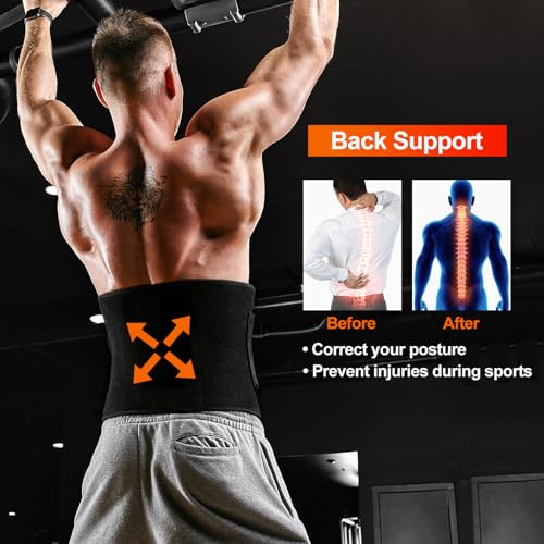 Waist Trimmer Belt for Men & Women - Sweat Belly Fat Loss Band