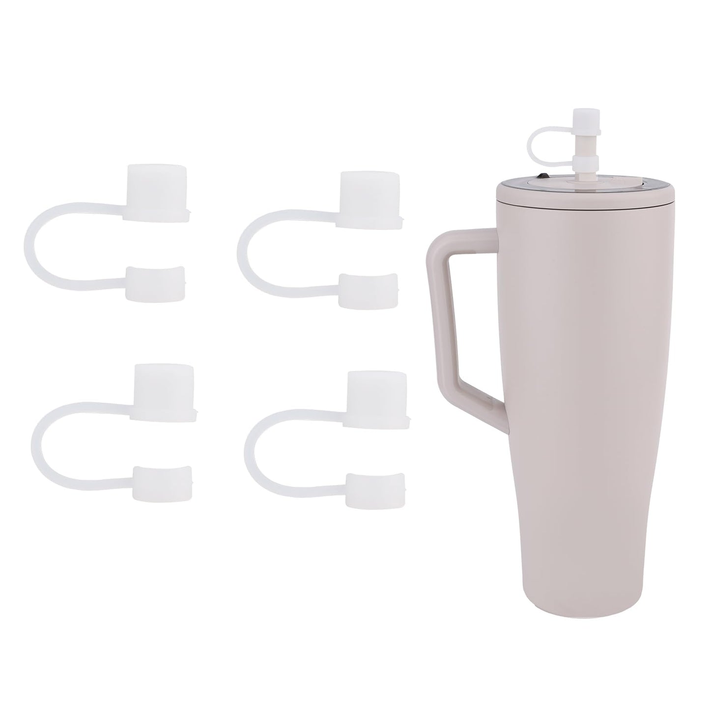 BOXOB 4pcs Silicone Straw Tip Covers For Brumate Era 30oz 40oz Tumbler