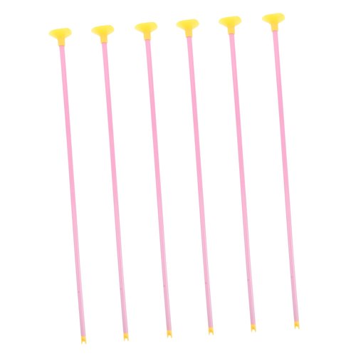 TOYANDONA Sturdy Plastic Suction Cup Arrows for Kids Toy Archery Set Bright Colors 6 Pieces