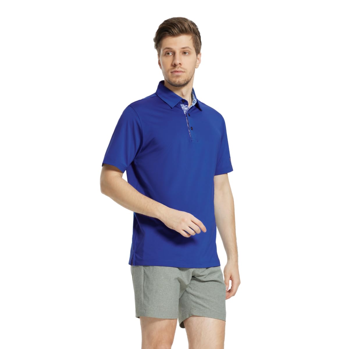 Mens Polo Shirts Short Sleeve Dry Fit Moisture Wicking Tech Performance Casual Sport Solid Golf Shirts for Men