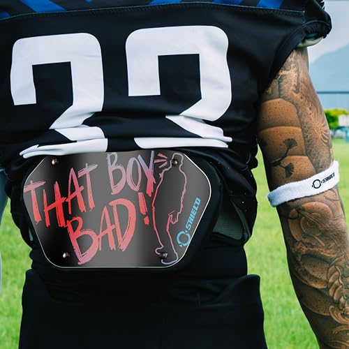 Youth Football Backplate for Shoulder Pads - Expression Series, That Boy Bad