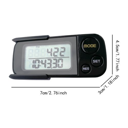 Colaxi 3D Pedometer Counter Walking Calorie Counter Distance Convenient Pedometer Accurate Professional Digital Step Running