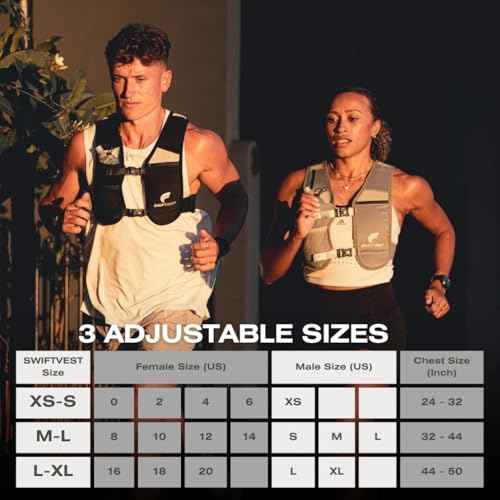 Running Phone Holder Vest with 500ml/17oz Water Bottle | Reflective Hydration Vest | Adjustable | Light | 6 Pockets for Running Accessories | Unisex
