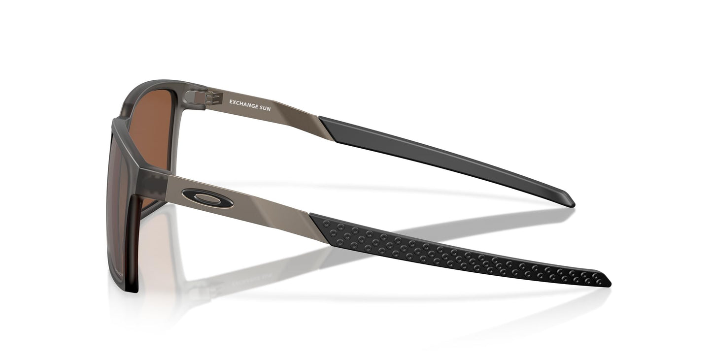Oakley Sunglasses for Men and Women - OO9483 Exchange Sun Sunglasses PRIZM Lenses - Unisex - Satin Grey Smoke/PRIZM Tungsten - Size 56