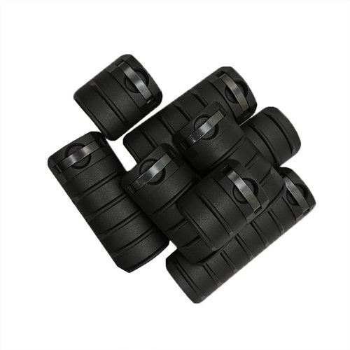 TPRCOL Single Picatinny Accessory Rail Set for Mlock 3 5 7 Slots Compatible 8 Pack in Black