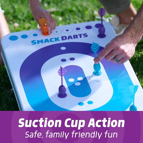 Indoor & Outdoor Dart Board Game with Suction Cup Darts - 12 x 24 Inches