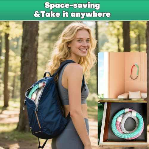 Weighted Soft Spring Hula Hoop for Adults,Soft Waist Friendly Design and Efficient Fat Burning, Suitable for Various Venues, Homes, Outdoor Activities, etc.