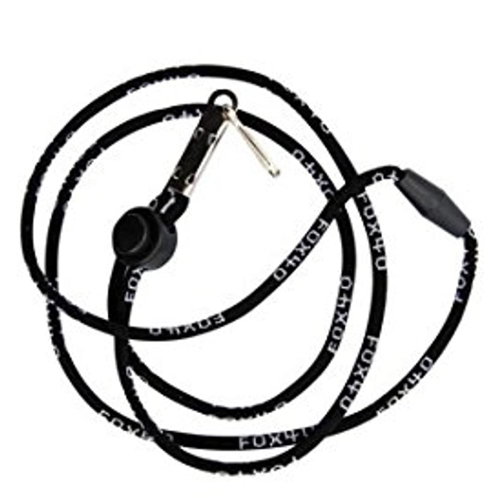 Fox 40 Sonik Blast CMG Whistle with Lanyard, Black