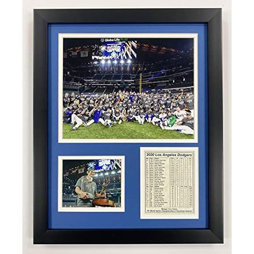 Los Angeles Dodgers | 2020 World Series Champions | Framed Photo Collage Wall Art Decor - 12" x 15" | Mound