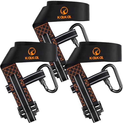 Heavy-Duty Tree Stand Harness Strap Black - Quick-Connect Hunting Safety Gear