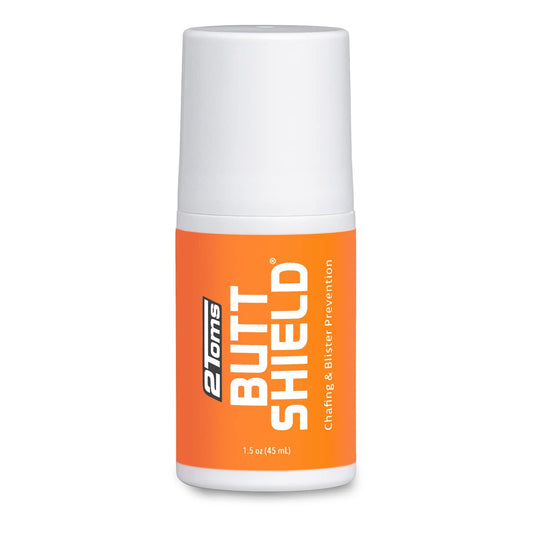 2Toms ButtShield, All Day Anti-Chafe and Blister Prevention, Waterproof and Sweatproof Protection from Saddle Sores, 1.5 Ounce Bottle