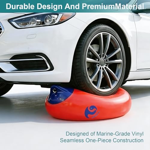 Orange Boat Buoy Ball Anchor Float 15 Inch for Docking & Mooring - Heavy Duty Marine-Grade Vinyl