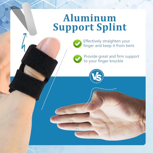 Trigger Thumb Splints 5 Pack - Finger Immobilizers for Injuries & Support