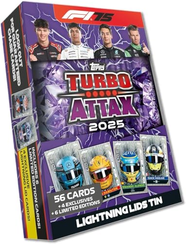 F1 Racing Card Tin - Turbo Attax 2025 Mega Collection with Limited Editions