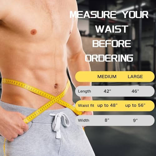 Waist Trimmer Belt for Men & Women - Sweat Belly Fat Loss Band