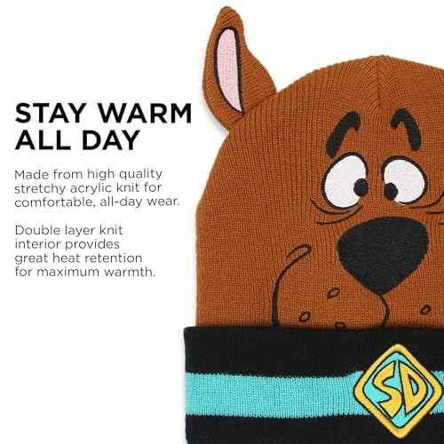 Cute Knit Warm Beanie hat for Kids and Adults, Winter Hats for Men, Women, Teens, Girls and Boys, Cuffed Beanies