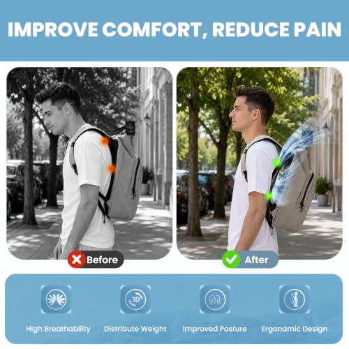 Lightweight Backpack Ventilation Spacer with Adjustable Fit for Comfort