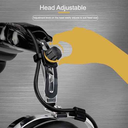 Retevis Noise Reduction Walkie Talkie Headset,Elastic Metal Bracket Racing Headset,for RT21 RT68 RA89, Compatible with Baofeng UV-5R 5RM Pxton PX-777S Radio,Two Way Radio Headset with Mic(1 Pack)