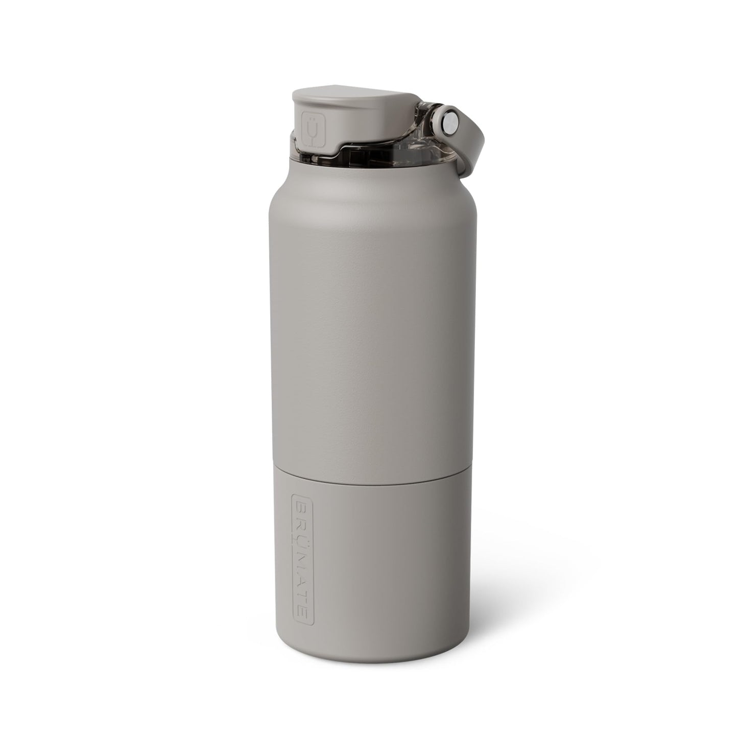 BrüMate Rise 35oz Water Bottle With 100% Leakproof Covered Silicone Straw | Insulated Stainless Steel Water Bottle With Removable Straw | Fast Flow | Soft Sip Silicone Spout | BPA-Free (Mocha)