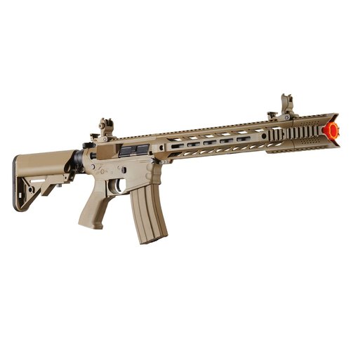 Lancer Tactical Gen 2 Durable Airsoft M4 SPR Interceptor AEG Polymer- Full/Semi-Auto, 1000 Rounds Bag of 0.20g BBS, Battery& Charger Included