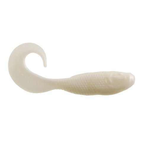 Berkley Gulp! Alive! Swimming Mullet , Pearl White, 4in - Pint 4x7