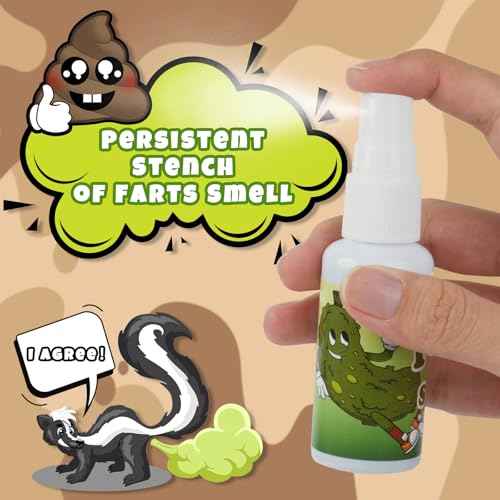 SHENGSEN Fart Spray Extra Strong,Gag Gifts Funny Adult and Kids,Non Toxic Fart Bomb,Green