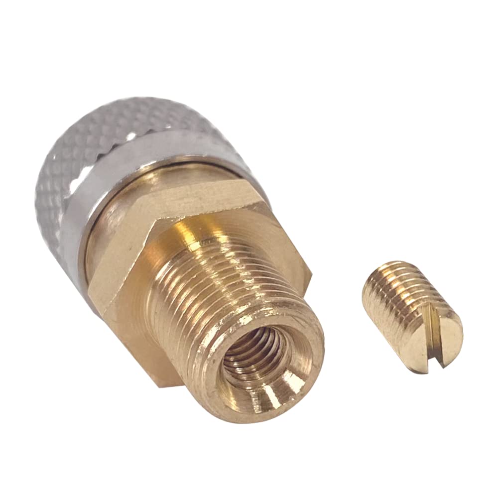 Universal 1/8" BSPP Male Thread Quick-Disconnect Plug Adapter, Foster Female Quick-Disconnect to 1/8'' BSPP Male, 5000 PSI, PCP Paintball Charging Fittings Plug