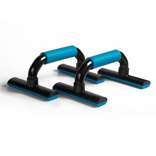 Push Up Bars Strength Training - Push Up Board Push-up Bracket Board with Non-Slip Sturdy Structure Portable for Home Fitness Training, Push Up Stands Handle for Floor Workouts (Blue)