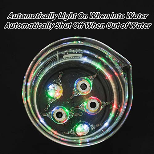 LED Fishing Lures Assortment with Upgraded Round Eyes - Deep Drop Trolling Lights