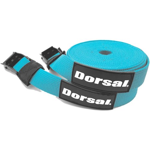 DORSAL Surfboard Kayak SUP Surf Roof Rack Tie Down Straps 15 FT (2) Black