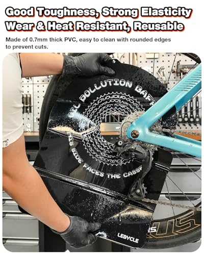 Bike Disc Brake Cover - Foldable Grime Guard for Bicycle Cleaning and Protection