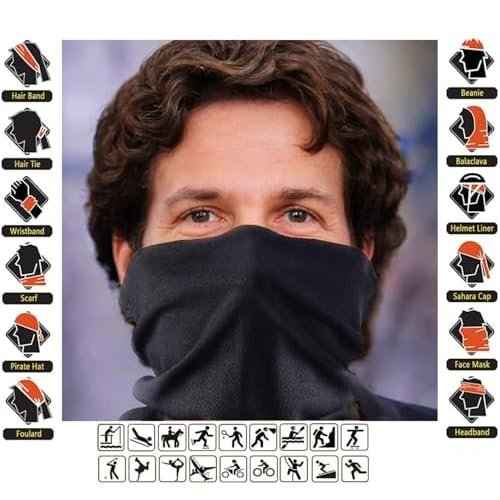 6 Pack Neck Gaiters Tube UV Face Mask Bandana Balaclava Shiesty Magic Scarf Headwear Headbands Wraps for women