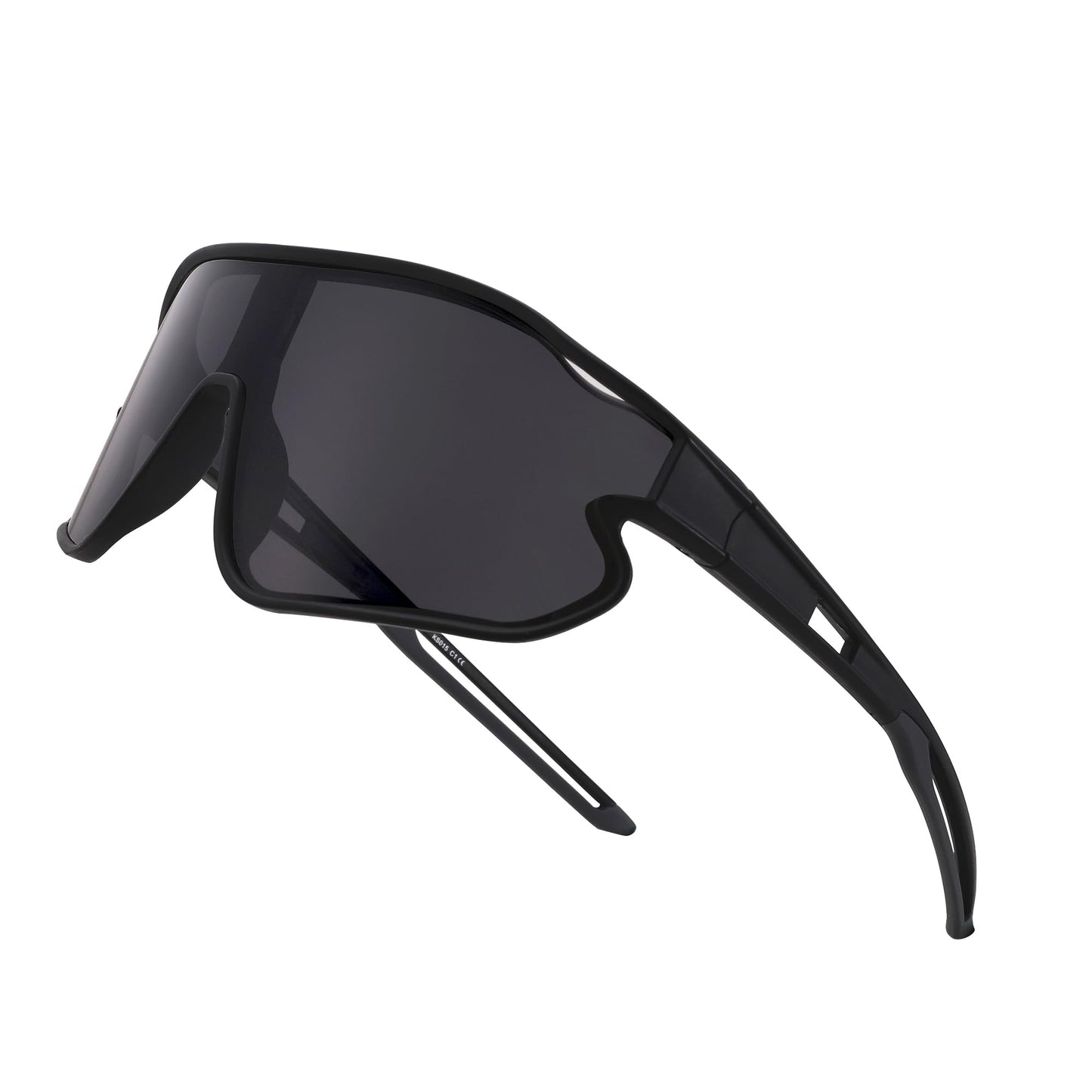 GLARDEFE Kids Baseball Sunglasses - Youth Baseball Sunglasses for Boys Girls - Sports Softball Shades Age 6-14(Black/Grey)