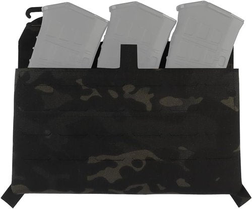 Tactical Chest Rig Front Panel V5 PC Vest Front Plate with Built-in Mag Pouch Molle Fight Chassis Airsoft Accessories (BCP)