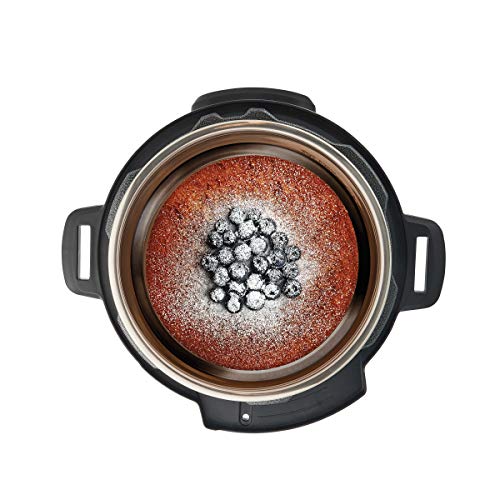 Instant Pot 7-Inch Red Round Cook & Bake Pan with Silicone Lid - 32oz