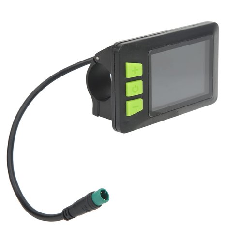 Topyond Ebike LCD Display, 24v 36v 48v 60v E Bike Display Meter Control Panel, ABS Material 5 Pin Electric Bike Parts, 22.5mm Diameter LCD Display Meter