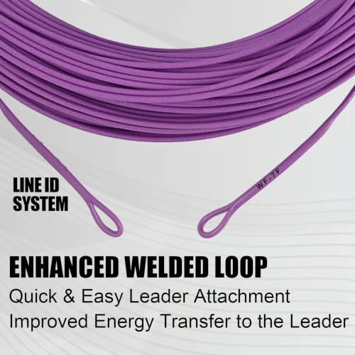 Aventik ProWeight WF Floating Fly Line with Welded Loops - Purple, 5F (Fly Line)