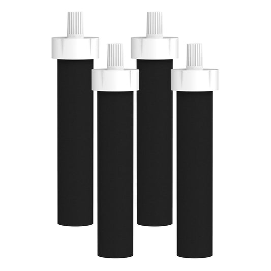 GLACIER FRESH Water Bottle Filter Compatible with Brita Sport BB06, 4-Pack
