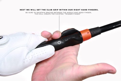LINKS Golf Grip Trainer Attachment for Improved Hand Positioning on Golf Club (Black)… (Black)
