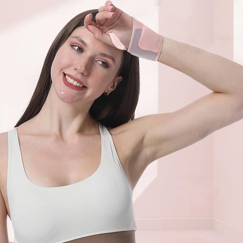 Sports and Fitness Wrist Brace Badminton Wrist Wrap Sleeve,Pink